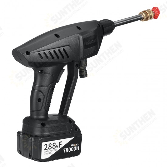 68000mAh/78000mAh Cordless High Pressure Washer Car Washing Guns Spray Washer Water Cleaner Machine W/ 1/2pcs Battery