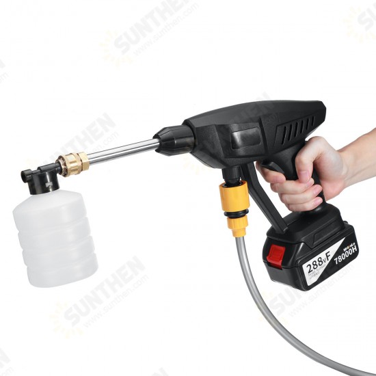 68000mAh/78000mAh Cordless High Pressure Washer Car Washing Guns Spray Washer Water Cleaner Machine W/ 1/2pcs Battery