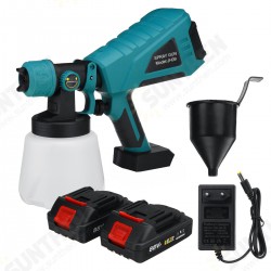 88VF 1000ML Removable Electric Spray Guns Household Convenience Spray Paint W/ Li-ion Battery For Makita Regulation High Power Sprayer 88VF 1000ML Removable Electric Spray Guns Household Convenience Spray Paint W/ Li-ion Battery For Makita Regulation High Power Sprayer