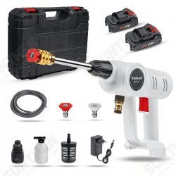 88VF 300W Portable Cordless Car Washer High Pressure Water Spray Guns Household Cleaner Guns Pumps Tool W/1pc/2pcs Battery