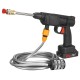 88VF Cordless High Pressure Washer Car Washing Machine Water Spayer Guns Vehicle Cleaning Tool W/ None/1/2 Battery