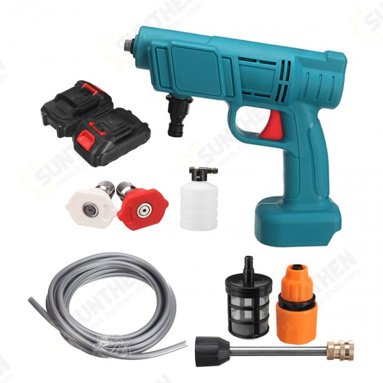 88VF Cordless High Pressure Washer Car Washing Spray Guns Water Cleaner W/ None/1/2 Battery For Makita