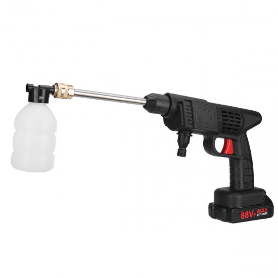 88VF High Pressure Cordless Washer Spray Guns Water Guns Cleaner With None 1pc 2Pcs 88VF Battery