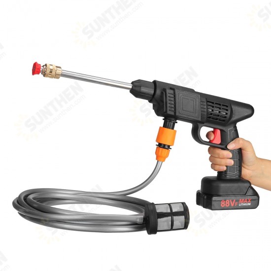 88VF High Pressure Cordless Washer Spray Guns Water Guns Cleaner With None 1pc 2Pcs 88VF Battery 88VF High Pressure Cordless Washer Spray Guns Water Guns Cleaner With None 1pc 2Pcs 88VF Battery