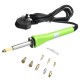 9Pcs 30W Woodworker's Woodburning Kit Solder Iron with Plug