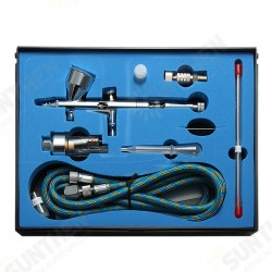 9cc Dual Action 3 Airbrush Air Compressor Kit Craft Cake Paint Art Sprayer