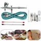 9cc Dual Action 3 Airbrush Air Compressor Kit Craft Cake Paint Art Sprayer 9cc Dual Action 3 Airbrush Air Compressor Kit Craft Cake Paint Art Sprayer