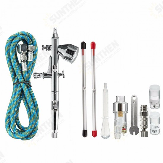 9cc Dual Action 3 Airbrush Air Compressor Kit Craft Cake Paint Art Sprayer 9cc Dual Action 3 Airbrush Air Compressor Kit Craft Cake Paint Art Sprayer