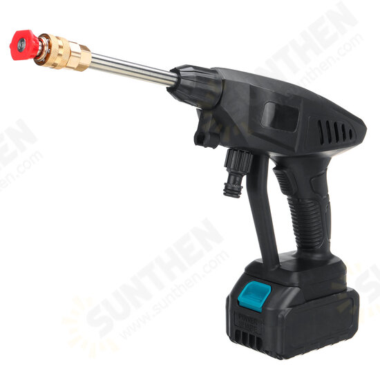 Cordless High Pressure Washer Car Washing Mahine Water Spraying Guns W/ 1/2pcs 68000mAh/88000mAh Battery