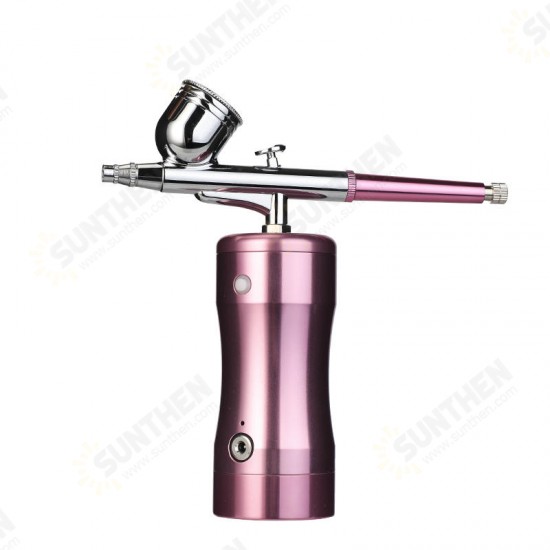 Dual Action Paint Airbrush Kit Compressor Portable Air Brush Paint Spray G un for Nail Art Desgin Tattoo Cake EU Adapter