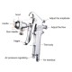 F75 400ML Pneumatic Spray Airbrush Sprayer Alloy Painting Atomizer Airbrush Tool With Hopper For Cars Furniture F75 400ML Pneumatic Spray Airbrush Sprayer Alloy Painting Atomizer Airbrush Tool With Hopper For Cars Furniture
