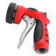 8 Patterns Hose Nozzle Heavy Duty Spray Nozzle High Pressure Laboring-Saving and Easy Storage