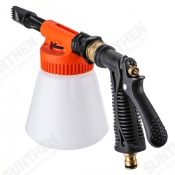 Car Foam Gun Foam and Adjustable Car Wash Sprayer with Adjustment Ratio Dial Foam Sprayer Fit Garden Hose for Car Home Cleaning and Garden Use 0.23 Gallon Bottom
