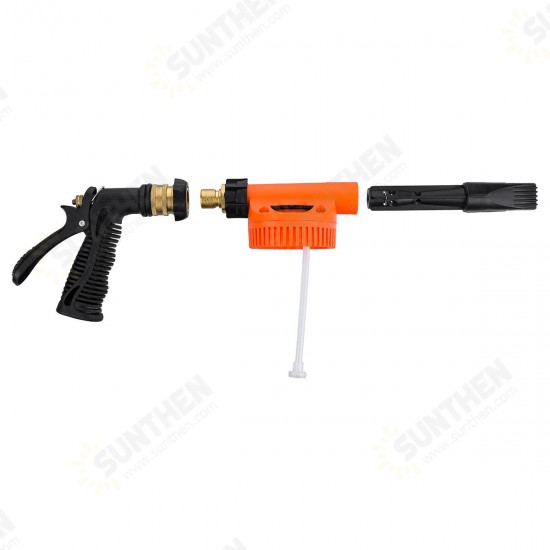 Car Foam Gun Foam and Adjustable Car Wash Sprayer with Adjustment Ratio Dial Foam Sprayer Fit Garden Hose for Car Home Cleaning and Garden Use 0.23 Gallon Bottom