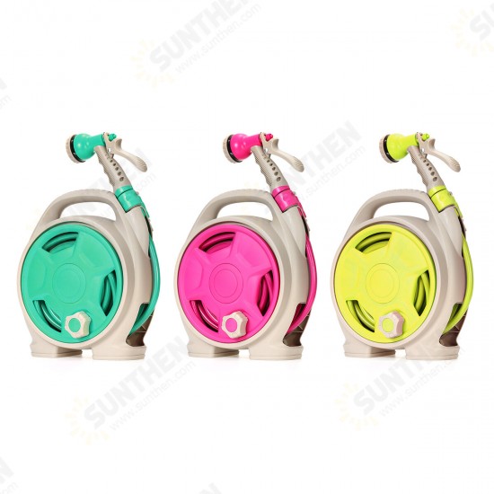 Portable Watering Irrigation Garden Water Spray Car Washing Hose Pipe Reel