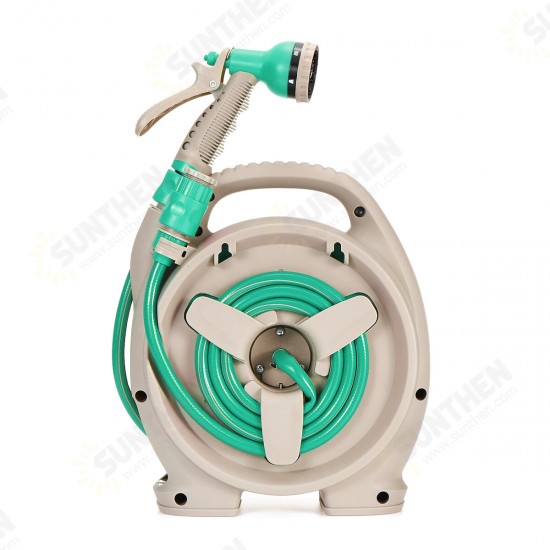 Portable Watering Irrigation Garden Water Spray Car Washing Hose Pipe Reel