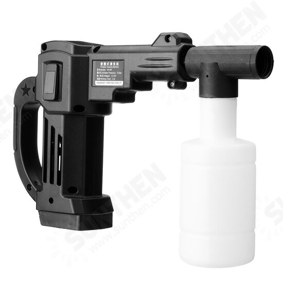 Rechargable High Pressure Car Washer Cleaning Wand Nozzle Spray Guns Flow Controls Tool W/ Filter Water Inlet