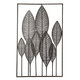 Rectangle Metal Wall Art Hanging Iron Sculpture Leaf Home Hotel Decor 53x84.5cm