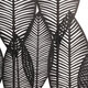 Rectangle Metal Wall Art Hanging Iron Sculpture Leaf Home Hotel Decor 53x84.5cm