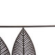 Rectangle Metal Wall Art Hanging Iron Sculpture Leaf Home Hotel Decor 53x84.5cm