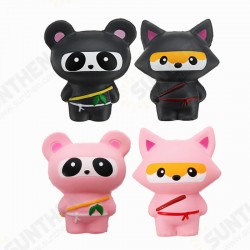 14cm Cute Jumbo Squishy Ninja Cat Fox Panda Scented Super Slow Rising Kids Toy Gift 14cm Cute Jumbo Squishy Ninja Cat Fox Panda Scented Super Slow Rising Kids Toy Gift