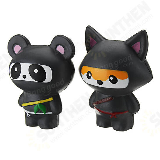 14cm Cute Jumbo Squishy Ninja Cat Fox Panda Scented Super Slow Rising Kids Toy Gift