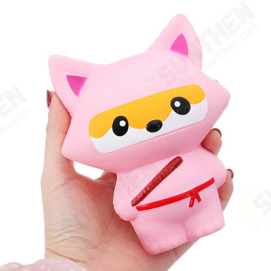 14cm Cute Jumbo Squishy Ninja Cat Fox Panda Scented Super Slow Rising Kids Toy Gift