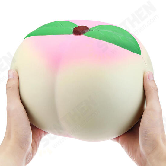 25*23CM Huge Squishy Dark Luminous Peach Super Slow Rising Fruit Toy With Original Packing