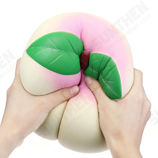 25*23CM Huge Squishy Dark Luminous Peach Super Slow Rising Fruit Toy With Original Packing