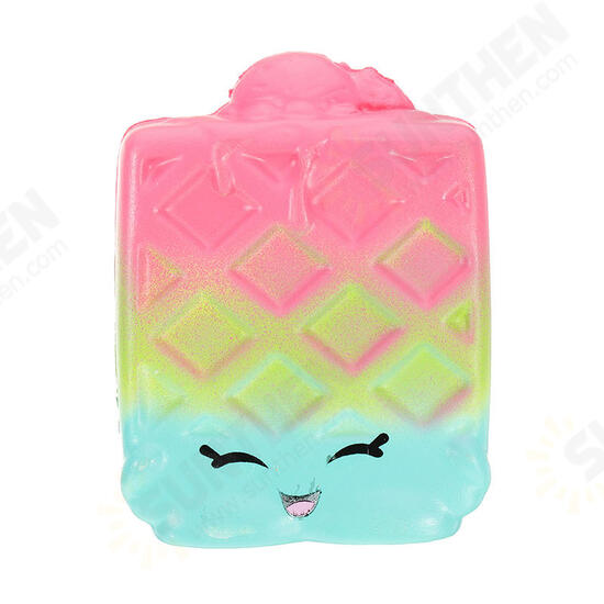 2Pcs Waffles Squishy 6.5*3.5cm Slow Rising Soft Collection Gift Decor Toy