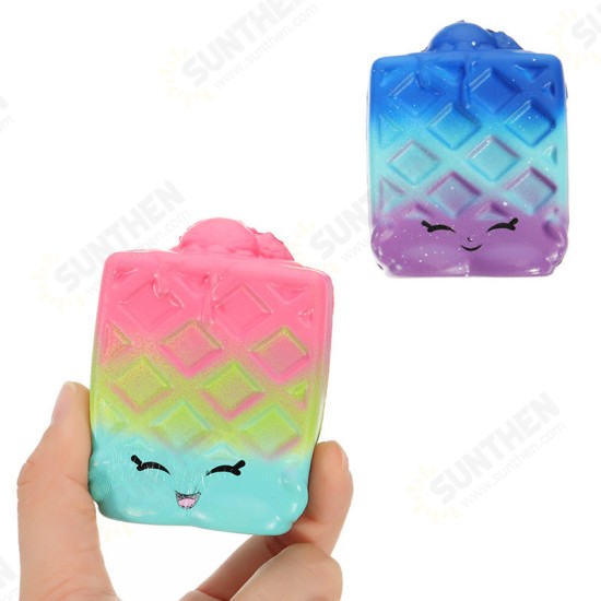 2Pcs Waffles Squishy 6.5*3.5cm Slow Rising Soft Collection Gift Decor Toy