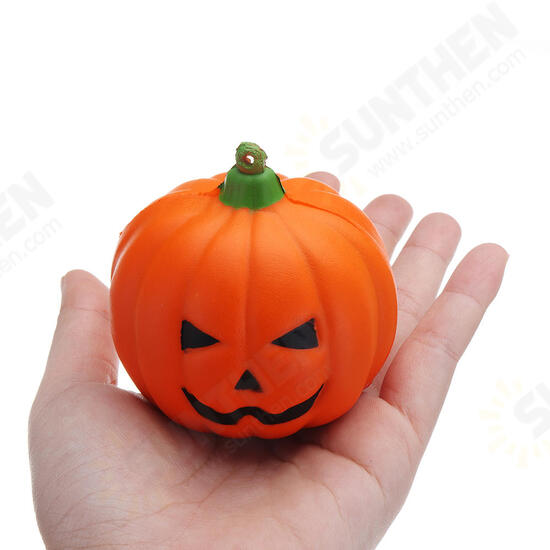 3PCS 7CM Squishy Simulation Random Halloween Slow Rising Smile Pumpkin Squishy Fun Toys Decoration