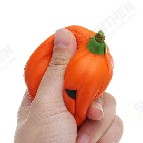 3PCS 7CM Squishy Simulation Random Halloween Slow Rising Smile Pumpkin Squishy Fun Toys Decoration