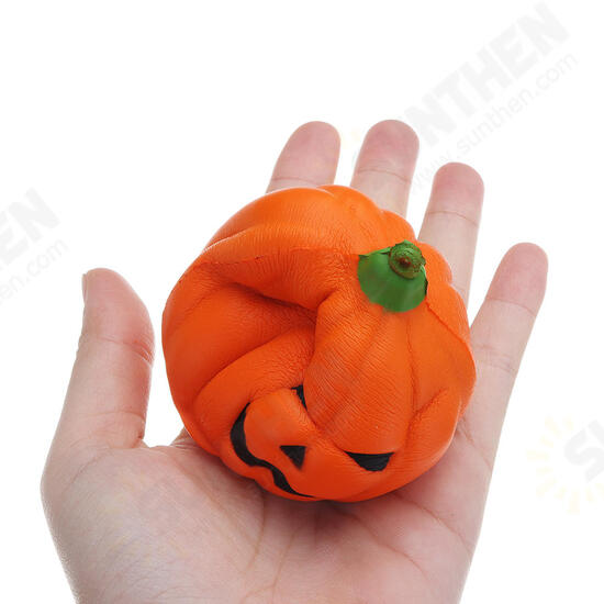 3PCS 7CM Squishy Simulation Random Halloween Slow Rising Smile Pumpkin Squishy Fun Toys Decoration