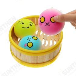 3Pcs Steamed Bread Squishy 6CM Slow Rising Collection Gift Soft Toy With Steamer Cover 3Pcs Steamed Bread Squishy 6CM Slow Rising Collection Gift Soft Toy With Steamer Cover