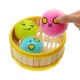 3Pcs Steamed Bread Squishy 6CM Slow Rising Collection Gift Soft Toy With Steamer Cover