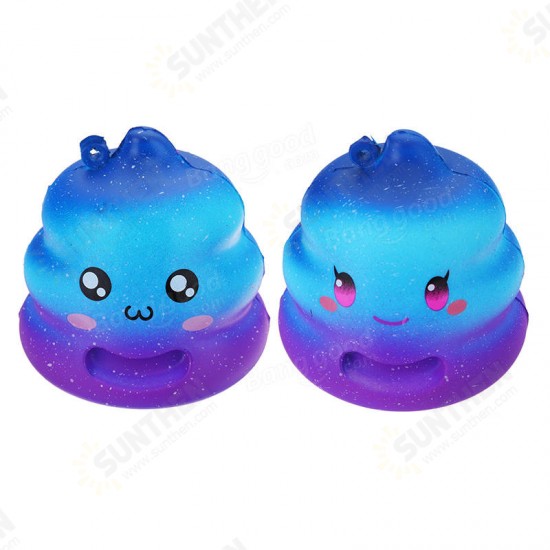 7cm Crazy Squishy Galaxy Poo Slow Rising Scented Cartoon Bun Gift Decor Collection