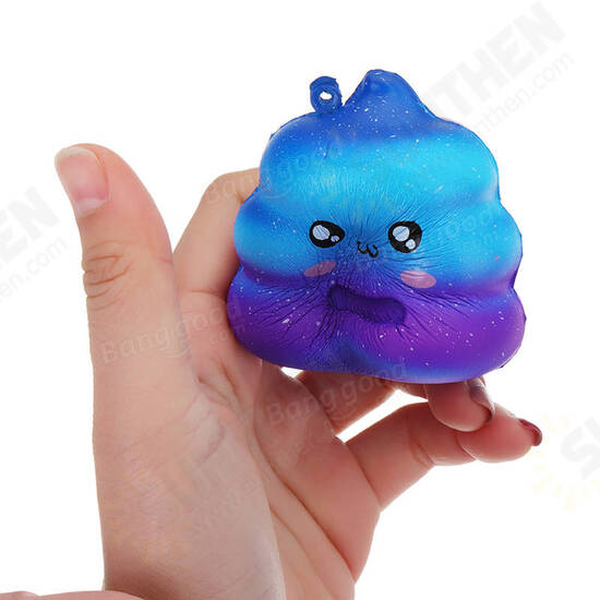 7cm Crazy Squishy Galaxy Poo Slow Rising Scented Cartoon Bun Gift Decor Collection