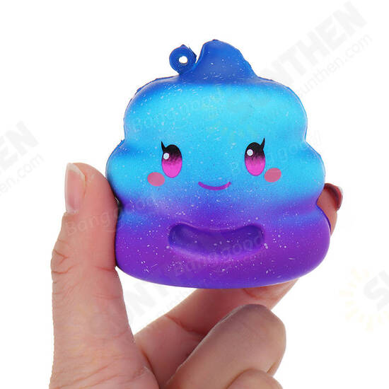 7cm Crazy Squishy Galaxy Poo Slow Rising Scented Cartoon Bun Gift Decor Collection