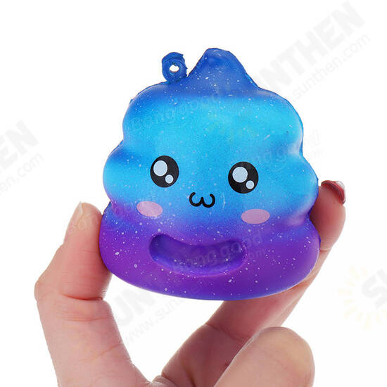 7cm Crazy Squishy Galaxy Poo Slow Rising Scented Cartoon Bun Gift Decor Collection