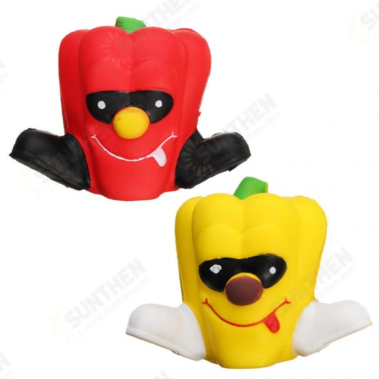 8cm Squishy Pimento Chili Unicorn Slow Rising Pepper Squishy Kids Toy Gift Collection