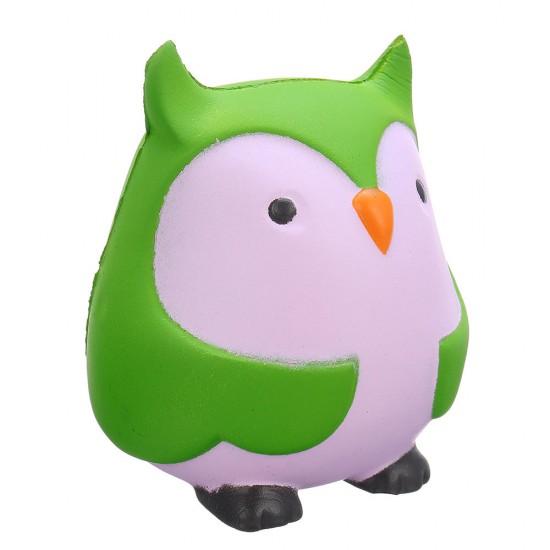 9cm Soft Squishy Blue Owl Scented Slow Rising Toy With Packaging Stress Relief