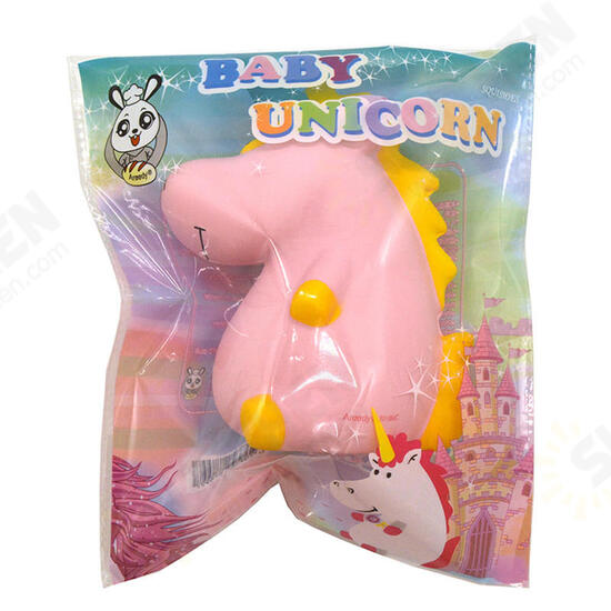 Squishy Baby Unicorn Hippo 14cm*10cm*8cm Licensed Super Slow Rising Cute Pink Scented Original Package