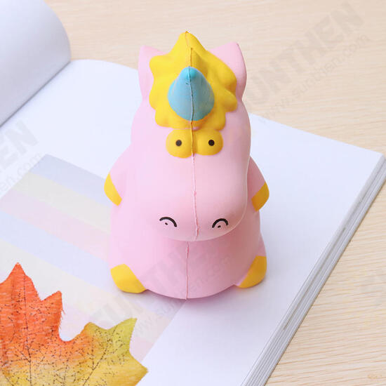 Squishy Baby Unicorn Hippo 14cm*10cm*8cm Licensed Super Slow Rising Cute Pink Scented Original Package