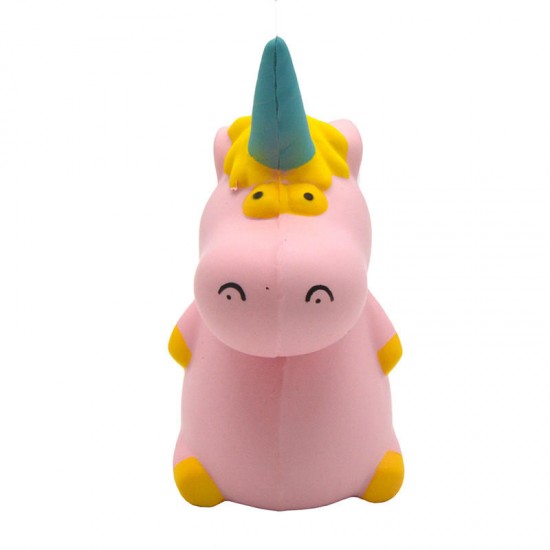 Squishy Baby Unicorn Hippo 14cm*10cm*8cm Licensed Super Slow Rising Cute Pink Scented Original Package