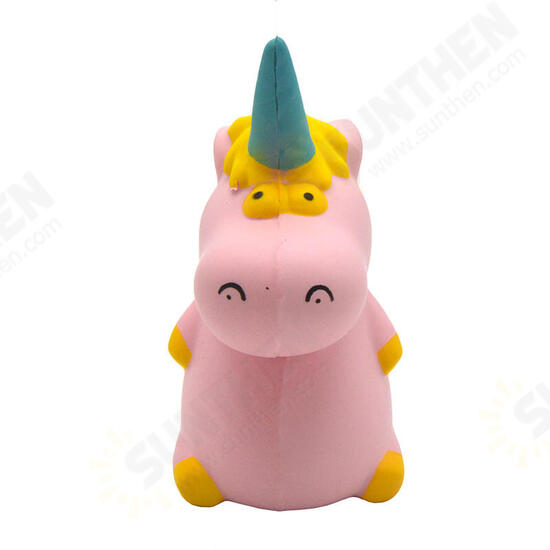 Squishy Baby Unicorn Hippo 14cm*10cm*8cm Licensed Super Slow Rising Cute Pink Scented Original Package