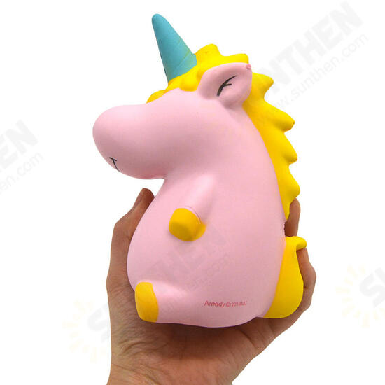 Squishy Baby Unicorn Hippo 14cm*10cm*8cm Licensed Super Slow Rising Cute Pink Scented Original Package