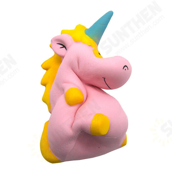 Squishy Baby Unicorn Hippo 14cm*10cm*8cm Licensed Super Slow Rising Cute Pink Scented Original Package