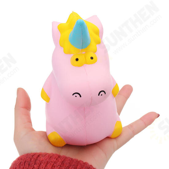 Squishy Baby Unicorn Hippo 14cm*10cm*8cm Licensed Super Slow Rising Cute Pink Scented Original Package