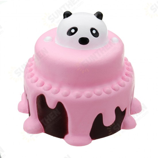 Bear Head Cake Squishy 11*11.5CM Slow Rising With Packaging Collection Gift Soft Toy